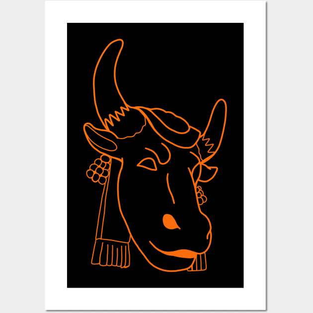 Ethnic Bull Wall Art by isstgeschichte